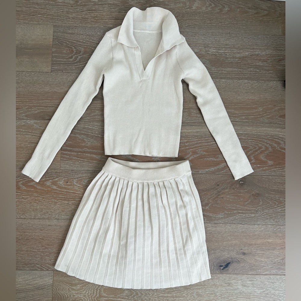Knit Skirt Set